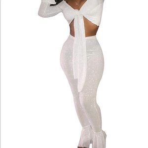 sparkly white set